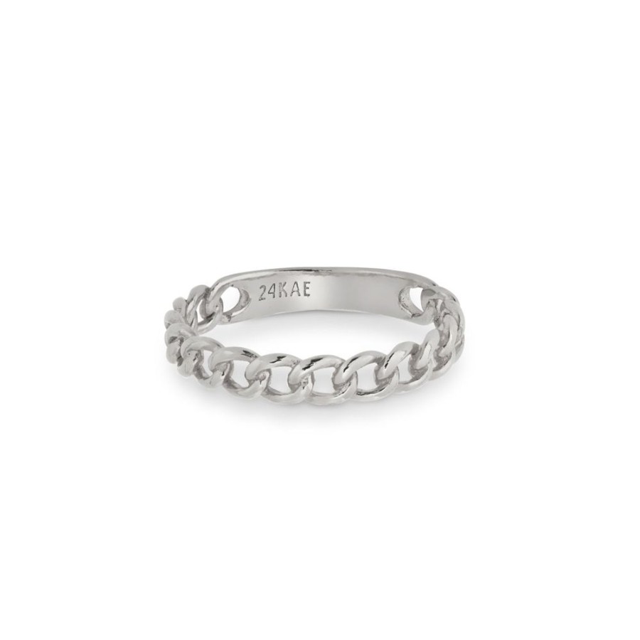 Juwelen 24Kae | Ring Met Kettingstructuur